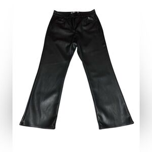 Marella Size 4 Vegan Faux Leather Straight Leg Pants Four pockets NWoT